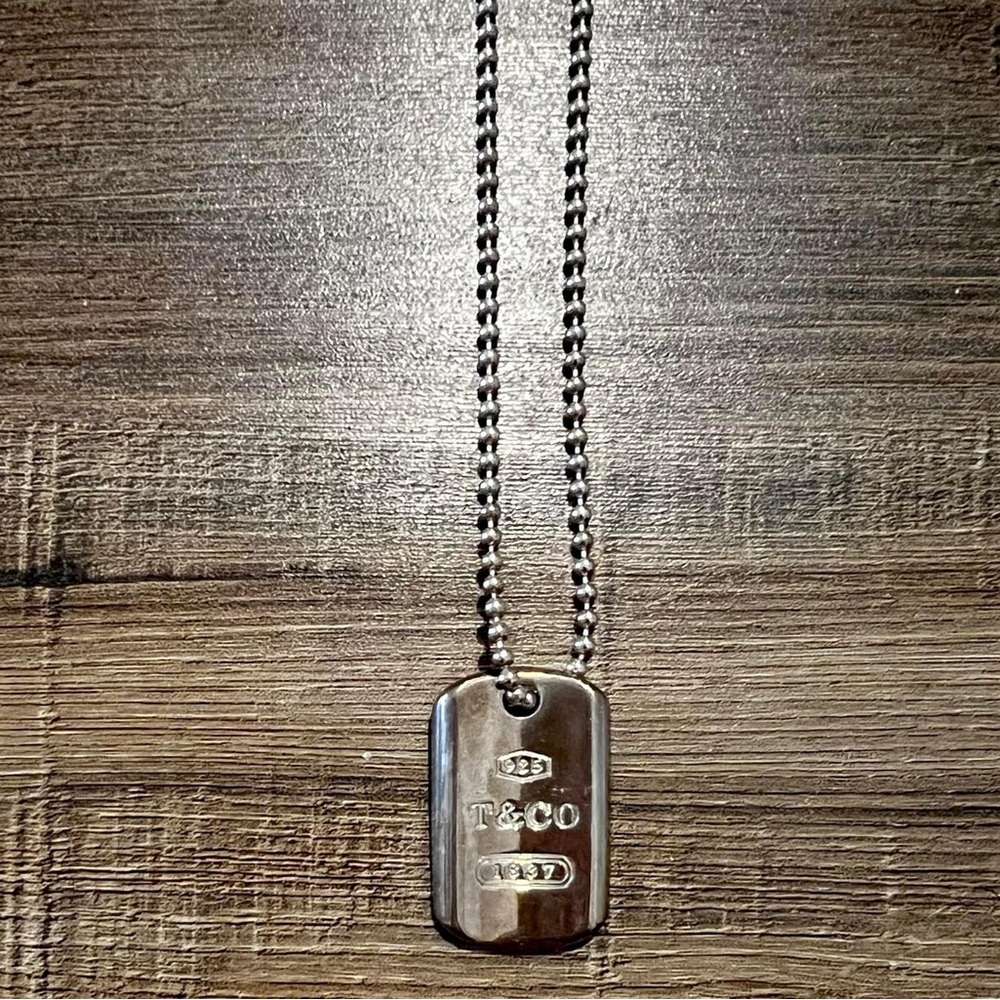 Tiffany & Co DogTag Pendant Necklace